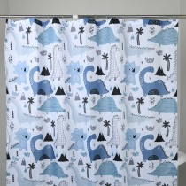 Scheda Gedy Tenda Doccia in Tessuto Dinosaurs 120x200 cm Bianco-blu