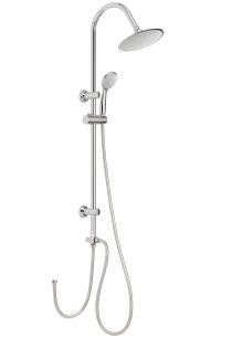 Scheda Colonna doccia a ponte Gedy acciaio inox con soffione tondo e doccetta Easy 02