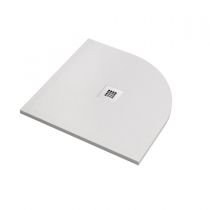 Scheda Piatto doccia Semicircolare raggio 55 in pietra SOLIDSTONE alto 2,8 cm - Bianco