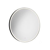 Scheda Gedy Marc Specchio con Led e Bordo Sabbiato Ø 90 cm Marc Nero Matt