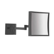 Scheda Gedy Specchio Ingranditore Quadrato 5x Maya Nero Matt