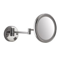 Scheda Gedy Specchio Ingranditore da Muro Tondo 5x con Led Eva Cromo