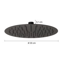 Scheda Gedy Soffione Ø20 cm 1 Getto Tech 12 Nero Matt