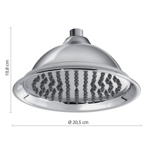 Scheda Gedy Soffione 20 cm 1 Getto Liberty 00 Cromo