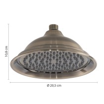 Scheda Gedy Soffione 20 cm 1 Getto Liberty 01 Bronzo