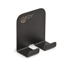 Scheda Gedy Gancio con Biadesivo x Tergivetro Odino Nero Matt