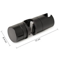 Scheda Gedy Slider Tondo 05 da ø18-25mm x Saliscendi Nero Matt
