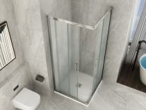 Scheda Box doccia cristallo 6 mm OPACO  apertura Angolare Scorrevole - Reversibile