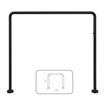 Scheda Gedy Telaio Doccia Universale 90x90-80x170-90x85x90 cm Nero Matt