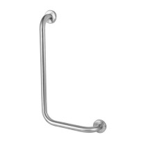 Scheda Corrimano Angolare con Montante a Sinistra cm. 35 x 65 Sx Bianco