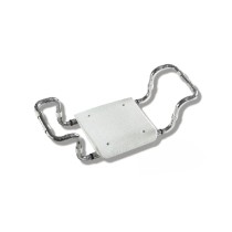 Scheda Sedile per Vasca in Polipropilene Senza Schienale Telaio Cromo