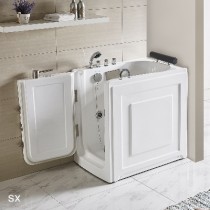 Scheda Vasca per Anziani Modello Azzurra Versione Sx