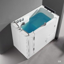 Scheda Vasca per Anziani Modello Leda Pannello Lato Chiuso a Sx