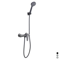 Scheda Miscelatore Monocomando Esterno Doccia Serie Lizzy Nichel Nero