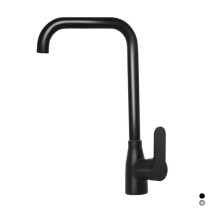 Scheda Miscelatore Monocomando Lavello Canna Quadra Serie Paco Nero Opaco