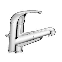Scheda Monocomando Lavabo con Doccetta Estraibile Cromo