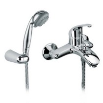 Scheda Monocomando Vasca Esterno con Doccetta e Flessibile Serie Desia Cromo