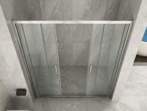 Scheda Porta doccia in cristallo 6 MM 1 lato con Doppia Porta Scorrevole Apertura Centrale