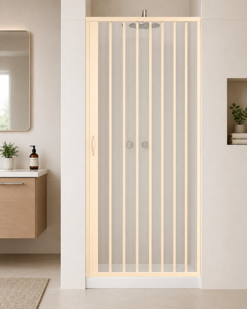 Scheda Box Porta Nicchia Doccia 1 Lato Apertura Laterale Reversibile Colore Avorio