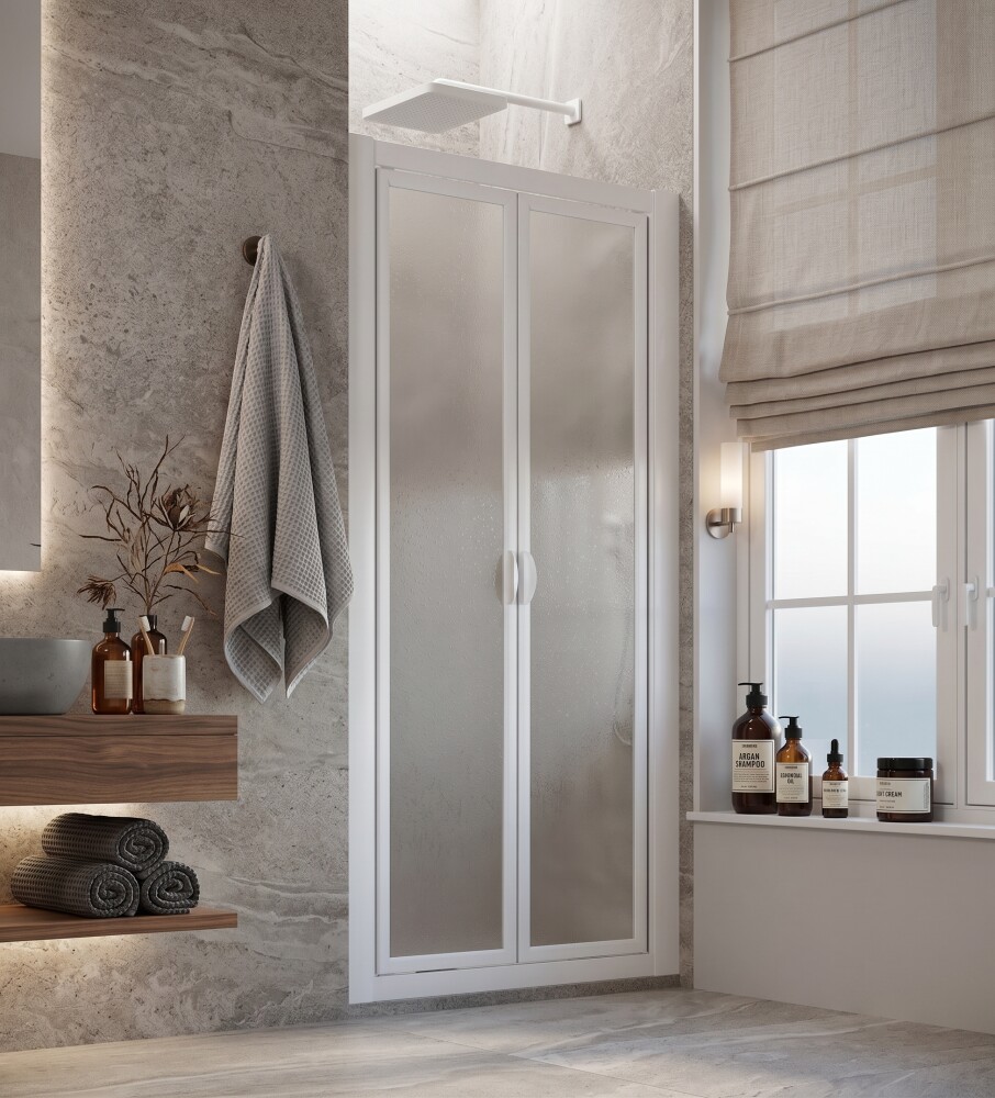 Scheda Cabina Doccia a Nicchia in Acrilico 2.2mm con Apertura Saloon Western - Realizzato su misura