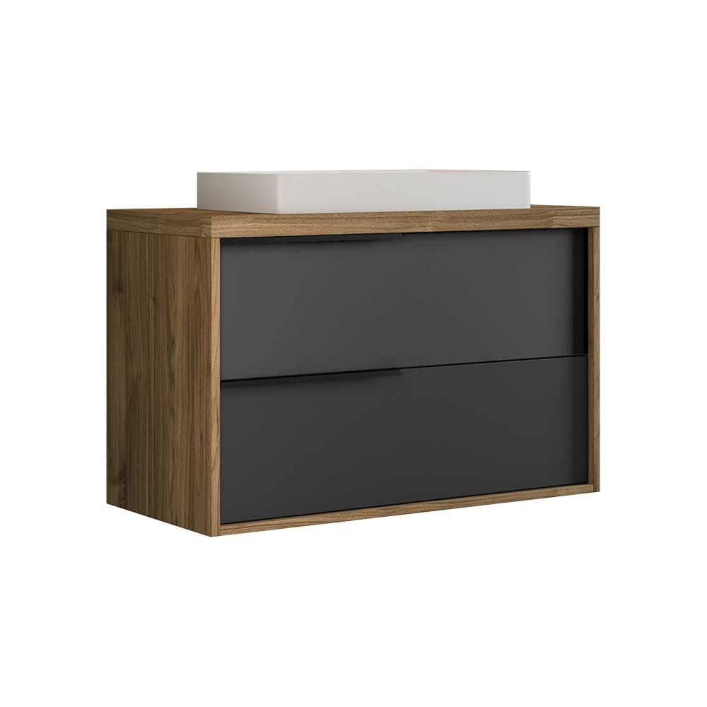 Savini Industria Arredo Bagno Mobile da Bagno Iside 100 Grafite Base