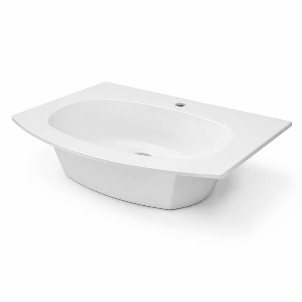 Savini Due Lavabo in Ceramica per Mobile da Bagno Armonia 70 cm Lucido