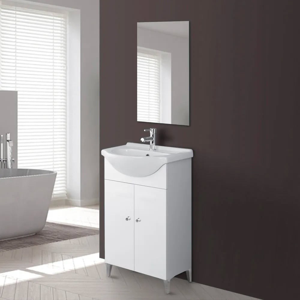 Savini Due Composizione Mobile da Bagno Stella New 50 cm Bianco Lucido