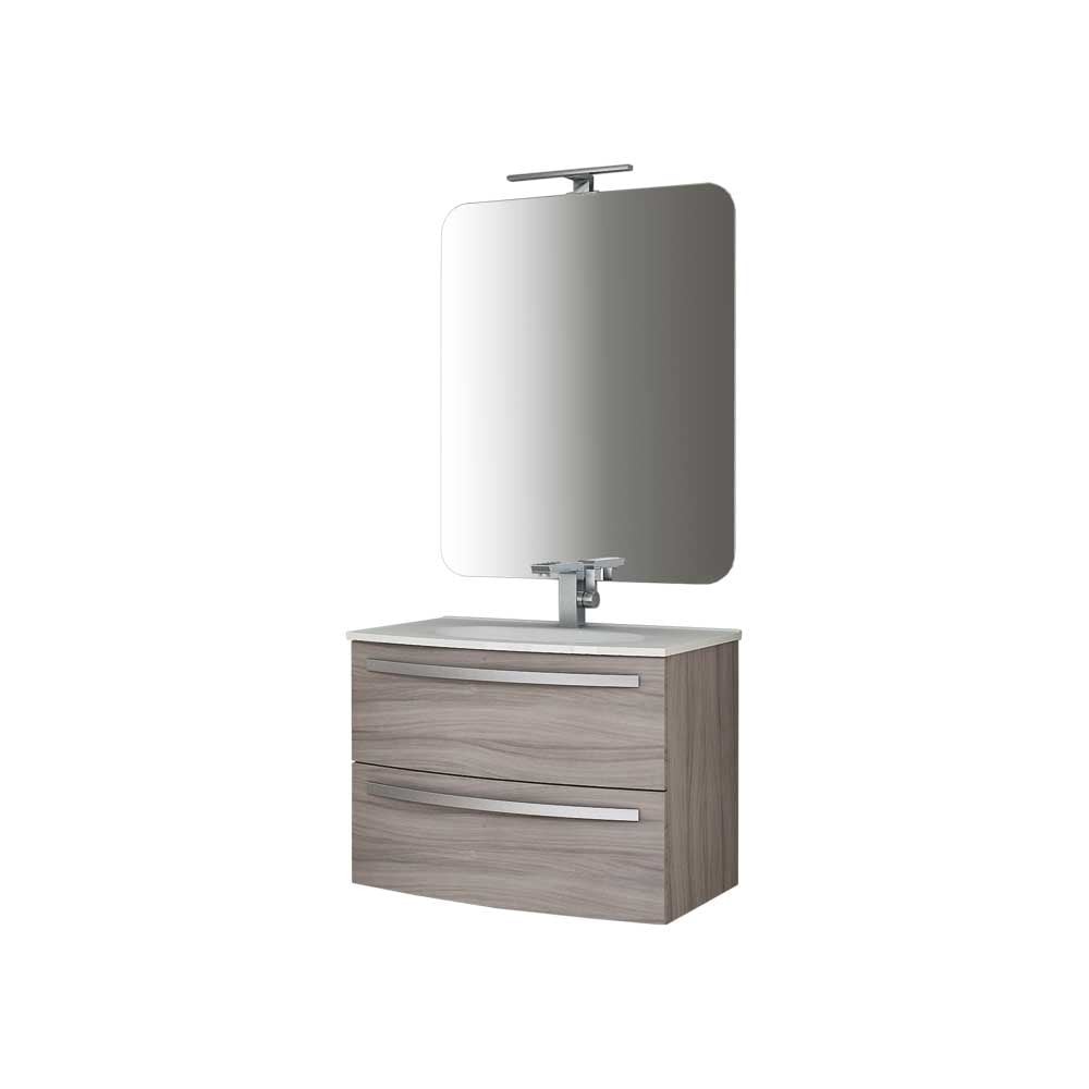 Baden Haus Mobile da Bagno Bond 03 Larice Lavabo 100 cm in Ceramica