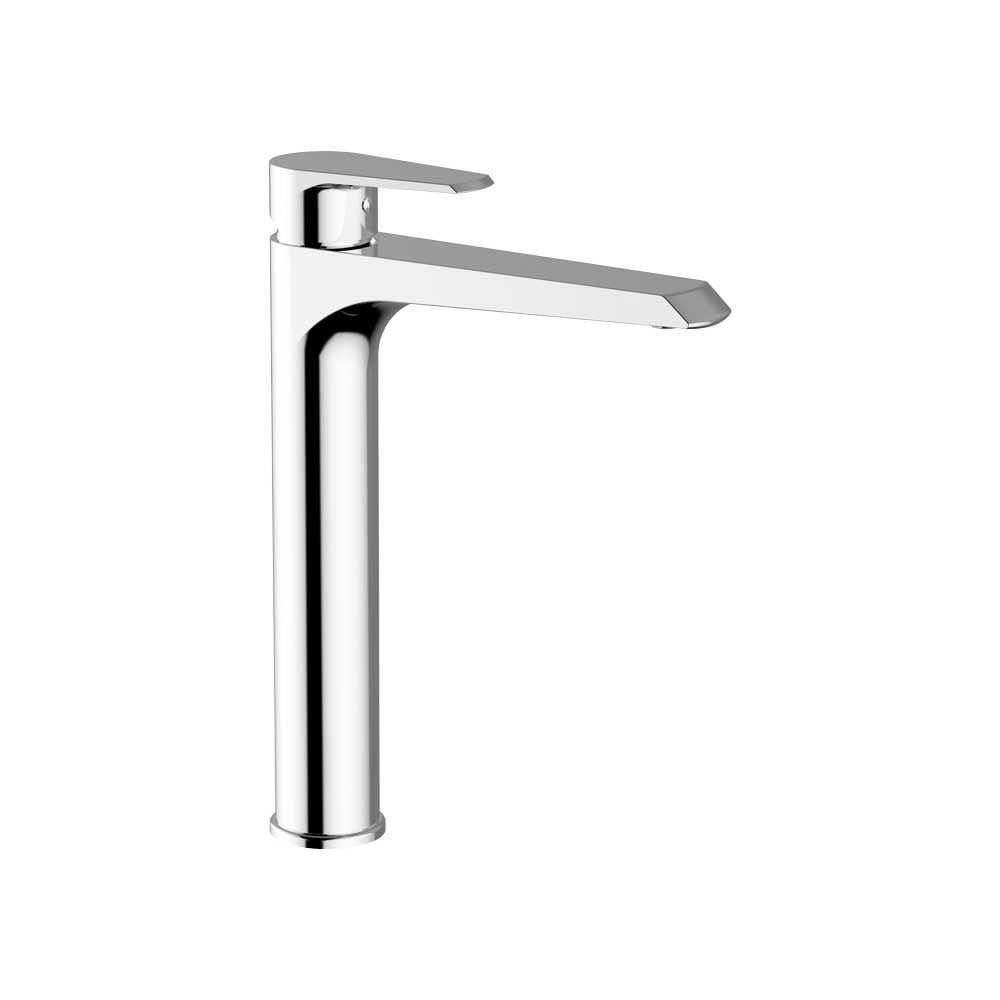 Teorema Miscelatore Lavabo Alto Velvet + Piletta Click Clack Cromo