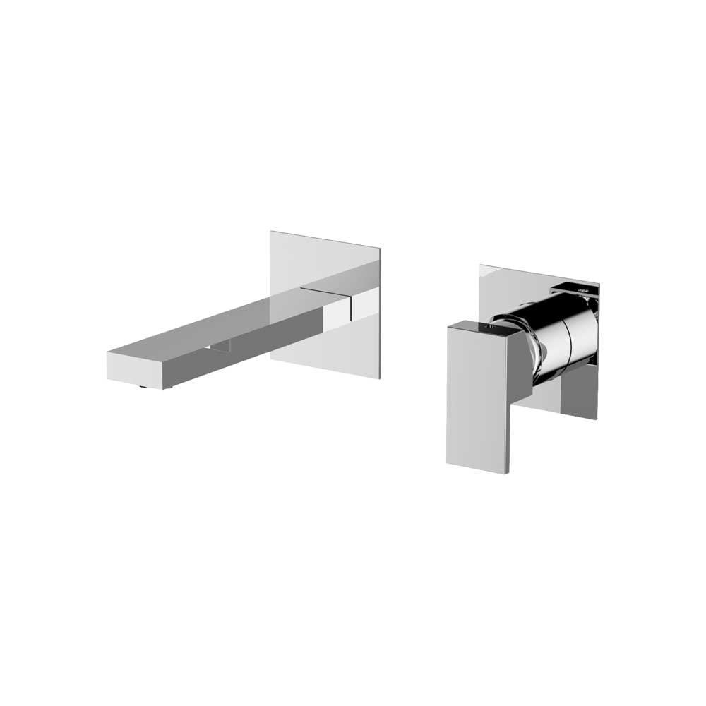 Teorema Batteria Lavabo Incasso a Parete Pillar + Piletta Click Clack