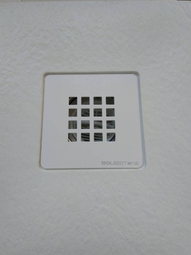 Griglia in acciaio inox per piatto doccia SOLIDSTONE colore Bianco Opaco