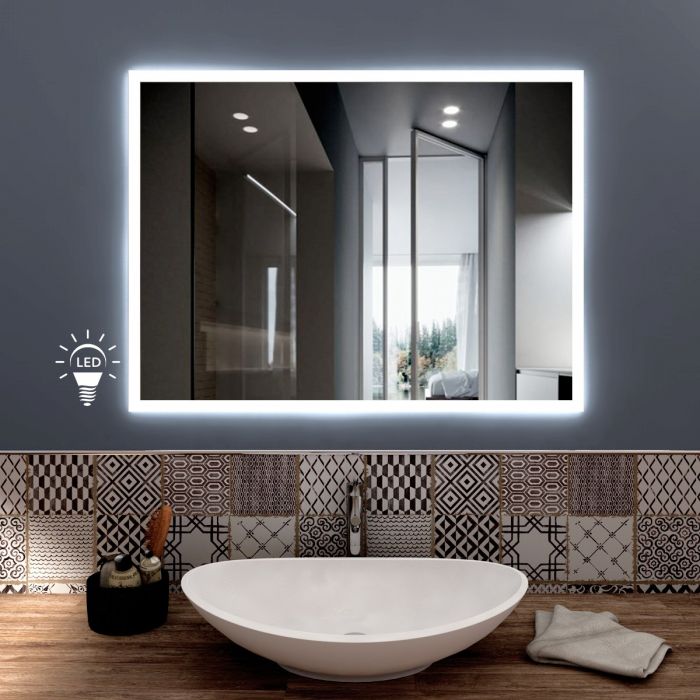 Specchio per bagno con luce Wap