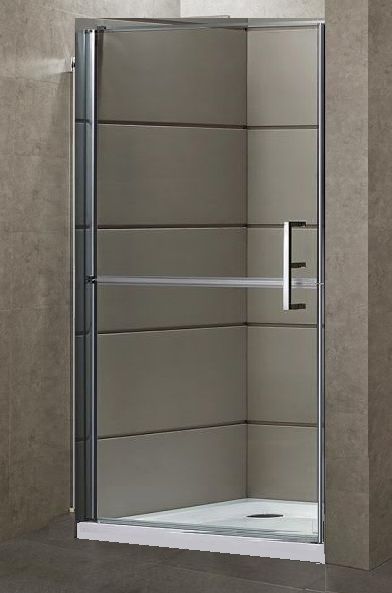 Scheda Box Porta Doccia Cristallo 6 mm Apertura Battente Esterna Diviso in 2 Senza Guide - Reversibile