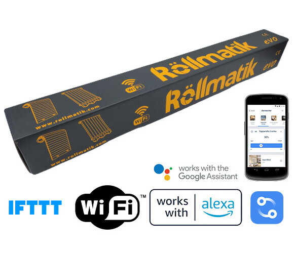 Motore per tapparelle Wi-Fi integrato (controllo da smartphone). Portata 50Nm - 100Kg
