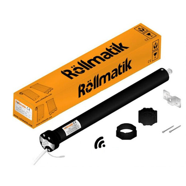Motore per tapparelle radiocomandato bidirezionale (finecorsa meccanici). Portata 50Nm - 100Kg