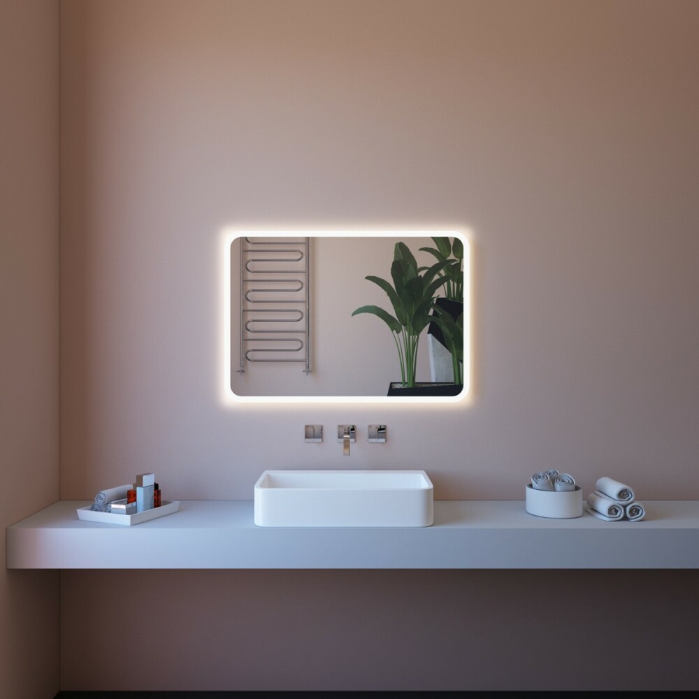 Specchio da Bagno Rettangolare Misure 60x80cm 80x70cm 100X70cm 110x80cm Made in Italy