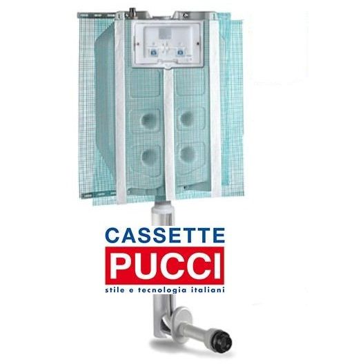 Cassetta WC da incasso Pucci Eco 2 pulsanti 9-4 litri