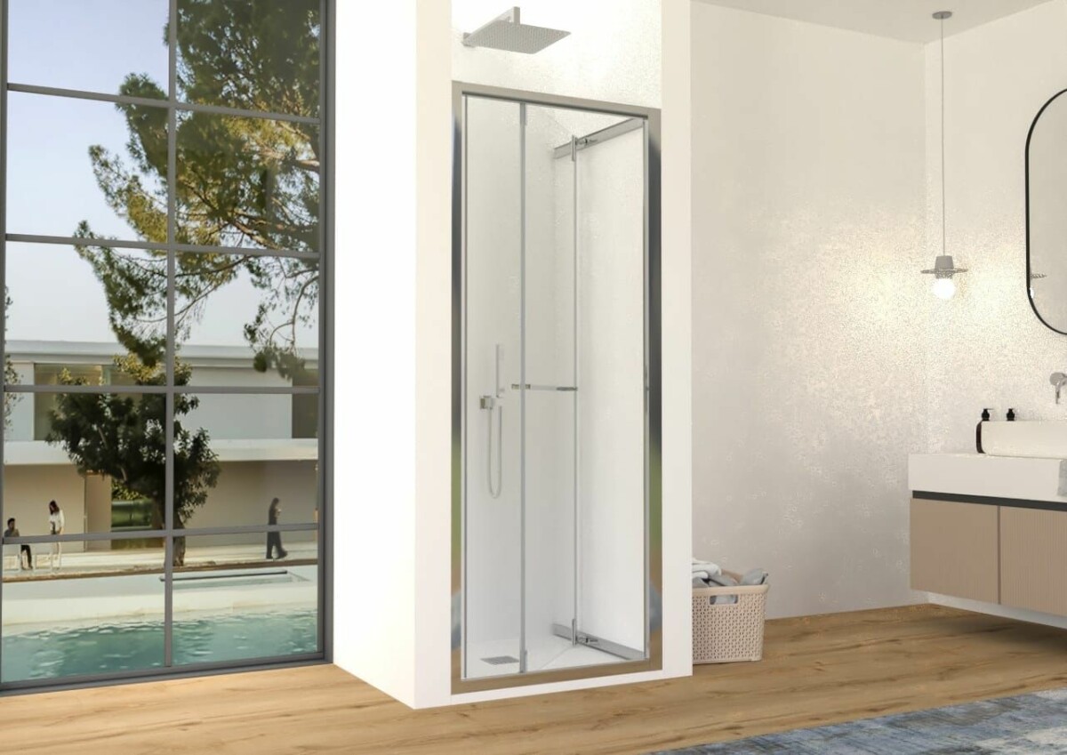 Scheda Box Doccia Cristallo Trasparente 6 mm - Apertura Scorrevole Battente Interna Reversibile