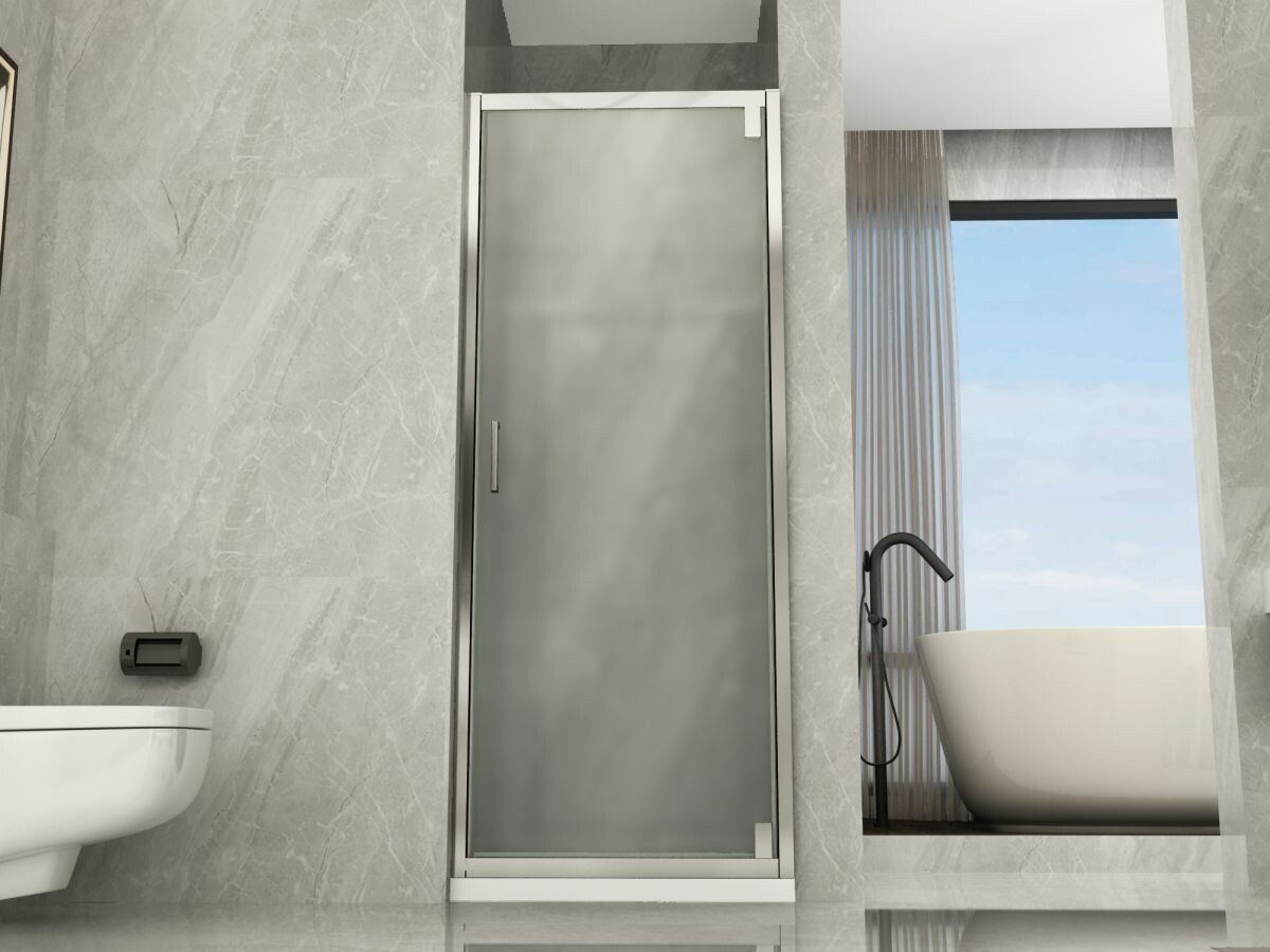 Scheda Box doccia cristallo 6 mm - 1 lato, Apertura Pivotante Battente Opaco - Reversibile