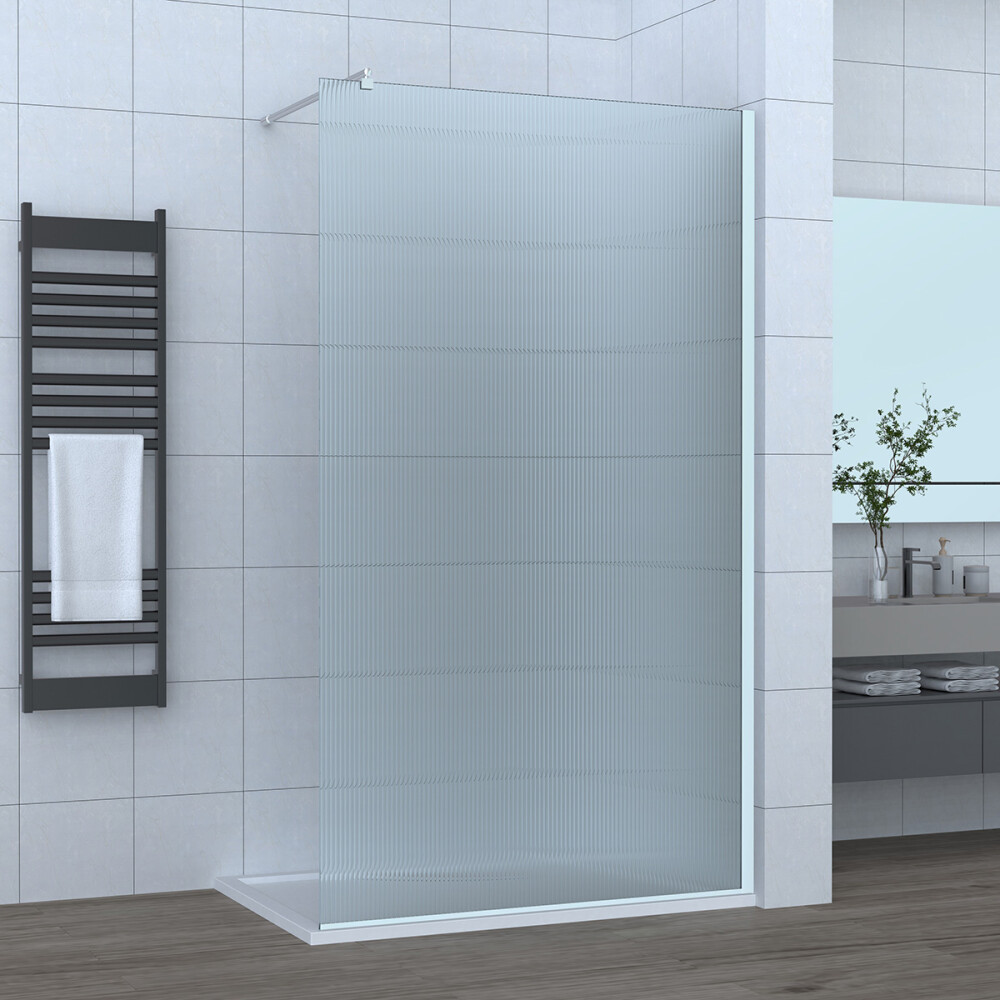Scheda Parete Doccia in Cristallo Cannettato 8 MM Walk-In