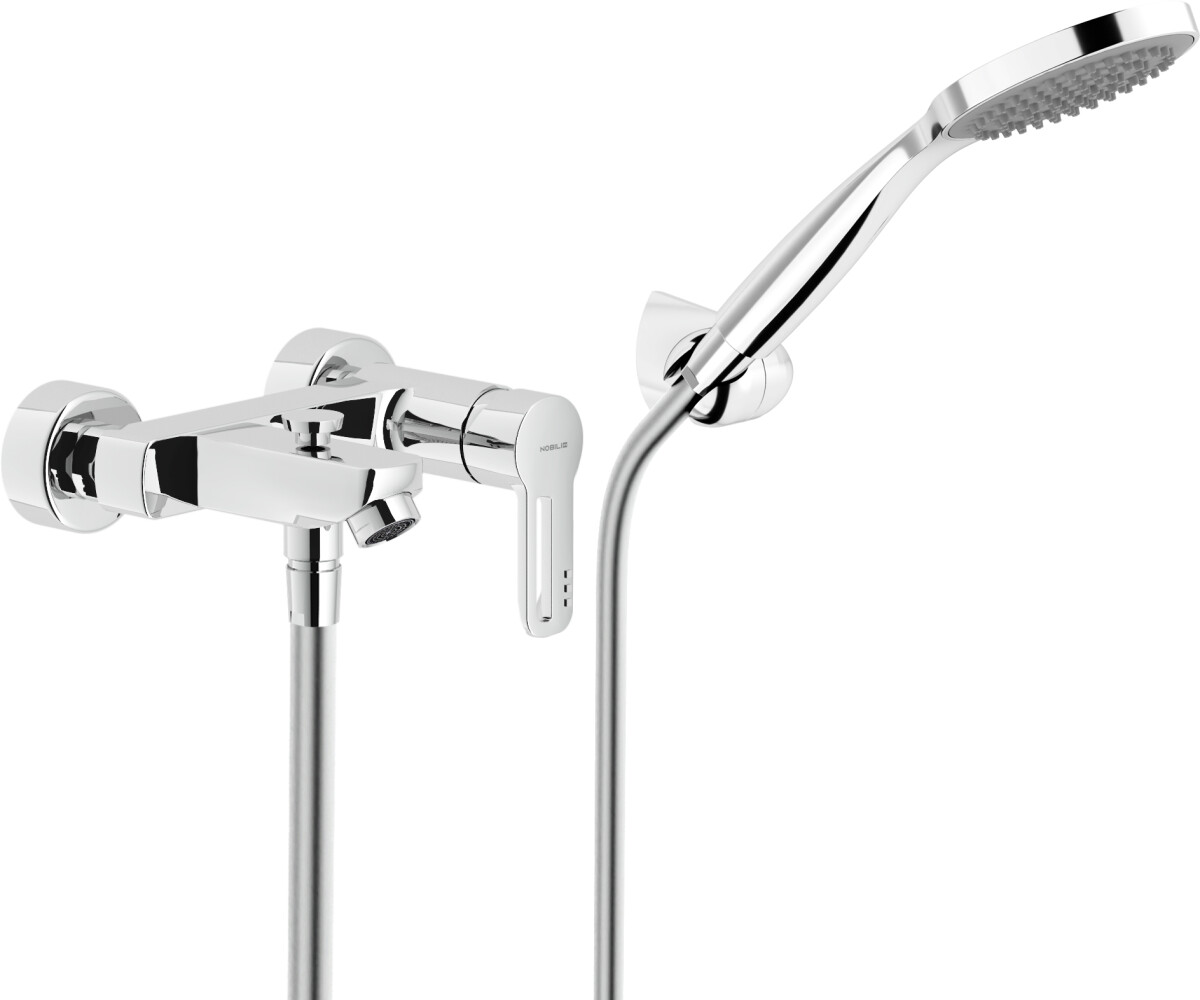 Miscelatore Monocomando Esterno con Set Doccia NEW ROAD di Nobili