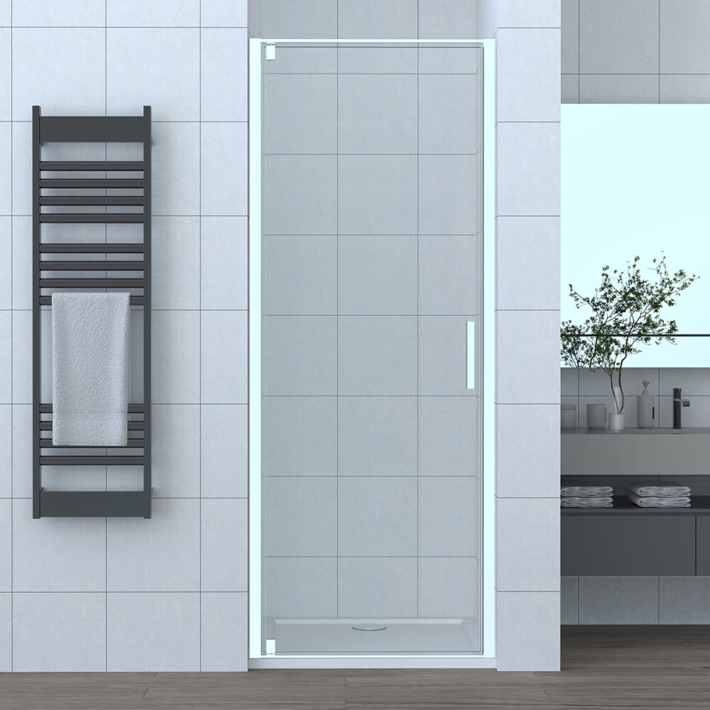 Scheda Box Doccia in Nicchia Porta Battente Cristallo 6 MM Trasparente Profilo Cromato