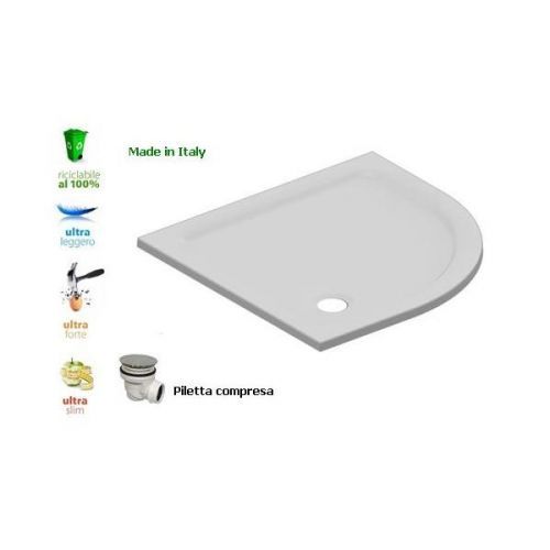 Scheda Piatto doccia flat in resina alto 3cm (semicircolare)