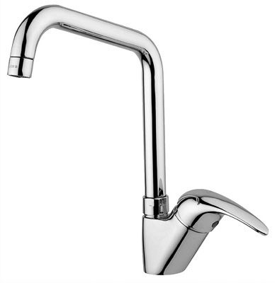 Scheda Miscelatore Monocomando per Lavello Bocca Alta - Canna tubo linea Nettuno due - Paffoni