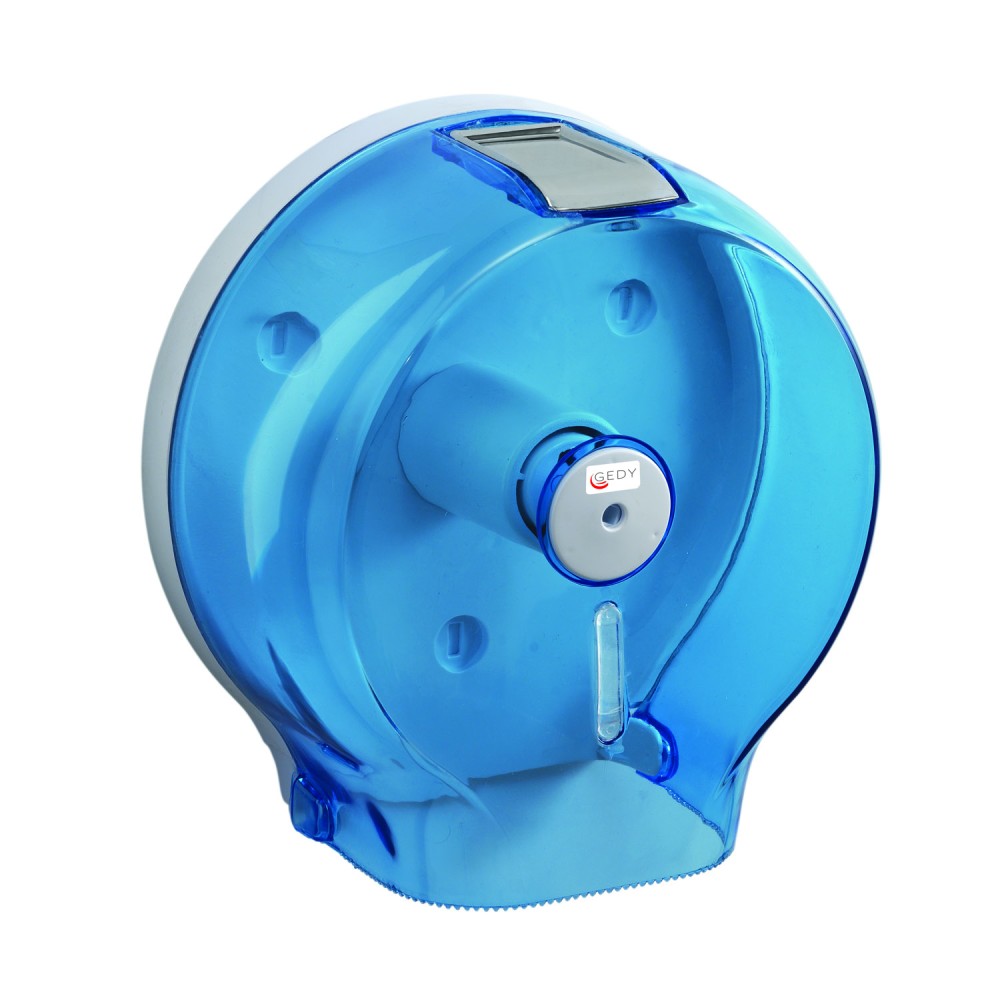 Gedy Distributore per Rotoli di Carta Igienica Max 22 cm Azzurro