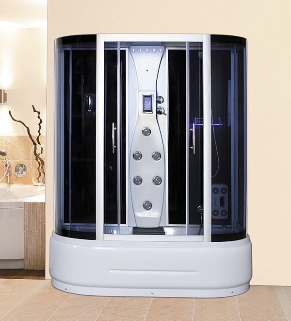 Cabina doccia multifunzione con bagno turco, cromoterapia e vasca ... Installazione doccia idromassaggio