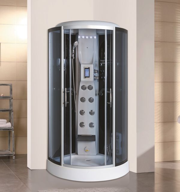 Cabina doccia idromassaggio multifunzione con bagno turco misura ... Installazione doccia idromassaggio