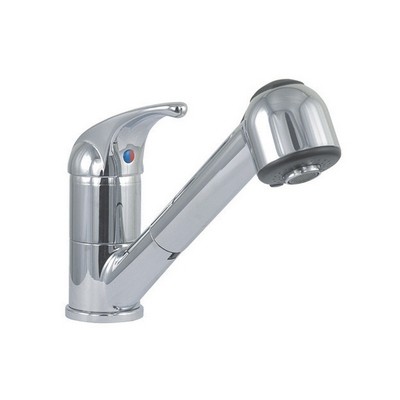 Monocomando Lavello Monoforo C Doccetta Estraibile Serie Marzia Cromo