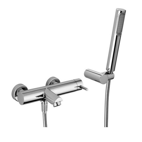 Paffoni Miscelatore Vasca Doccia e Supporto Snodato Linea Stick Cromo